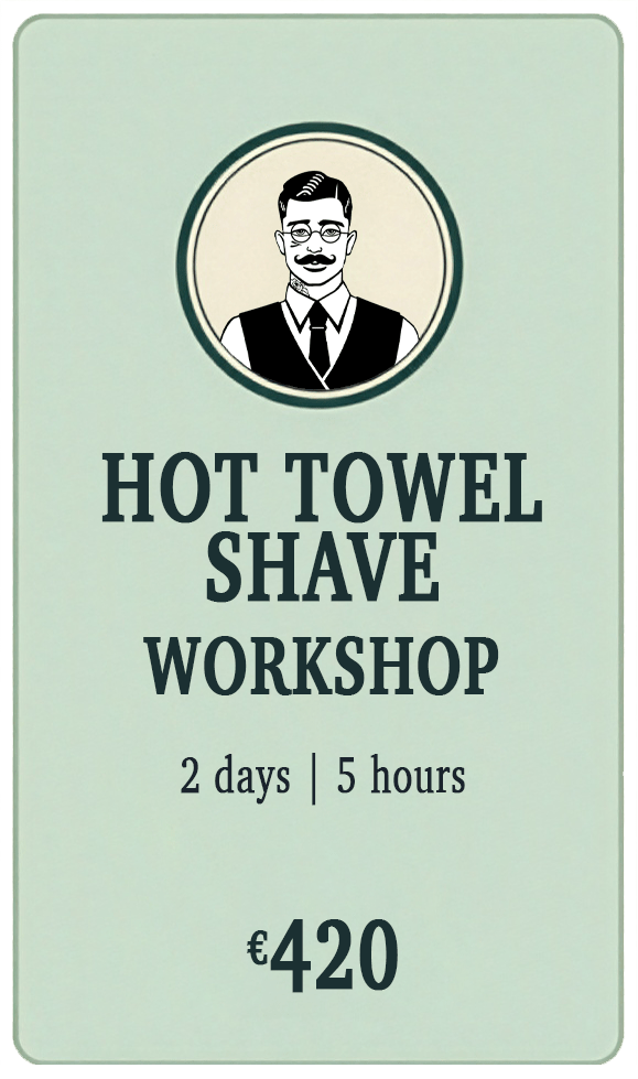 Figaros Card Hot Towel Shave Workshop